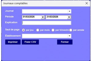 Journaux comptables