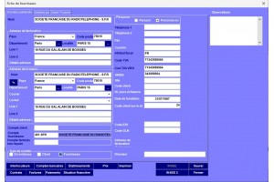 Fiche du fournisseur