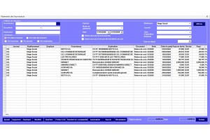Liste des paiements